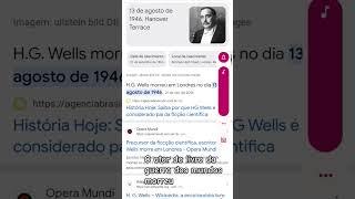 O ator da guerra dos mundos morreu HG Wells