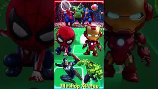 Team Avengers P8 Spiderman  Ironman  Captain America  Hulk- Coffin Dance #coffindance  #tileshop