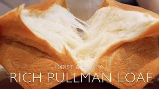  Rich & Moist White bread Recipe / Pullman Loaf / Crust is super soft  [Knead & Stand Mixer both]