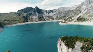 Lünersee - die Perle der Alpen l Flugaufnahmen