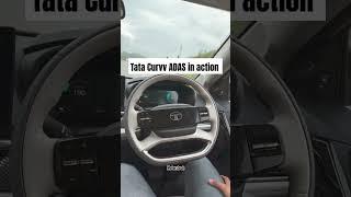 New Tata Curvv ADAS in action. #tatacurvv #tatacurvvev #tatamotors #tatacars #motorxtech #indiancars