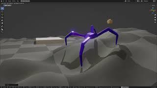 Procedural walk animation in Blender Geometry nodes