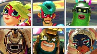 ARMS - All Character's Victory Poses + Winning Animations (All DLC Included)