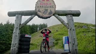 Redbull hardline MTB vs DRONE  world's BEST shot FPV extreme mountain biking