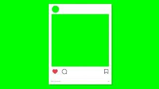 Instagram green screen footage - story, post, post