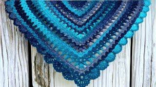 Easy Crochet Tutorial For Scarf Cowl Or Shawl - "Melancholy Echos"