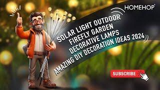 Solar Light Outdoor Firefly Garden Decorative Lamps | Amazing DIY Decoration ideas 2024