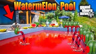 Shinchan & Franklin Make a Swimming Pool Into Watermelon Pool in GTA 5!