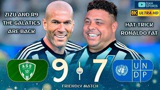 THE PHENOMENON IS BACK, RONALDO SCORES A HAT-TRICK AND SHINES ALONGSIDE ZIDANE IN A CHARITY MATCH