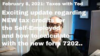 New 2020 Tax Credit for Self-Employed Individuals with form 7202