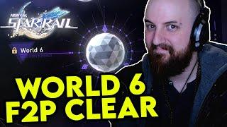 World 6 Simulated Universe E0 100% F2P Clear Honkai Star Rail