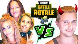 Dalas -VS- mi hermana, su novio y mi novia en FORTNITE