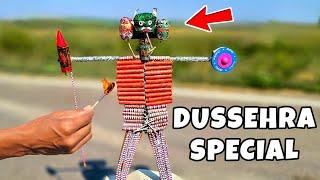 Dussehra Special- Ravan Made From Crackers  | पटाखों से बना दिया रावण | Ravan Dahan 2023