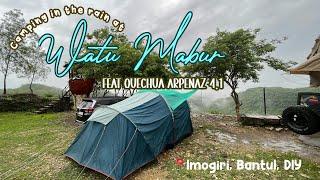 Camping di Watu Mabur Yogyakarta Saat Hujan Lebat | View sungai Oyo