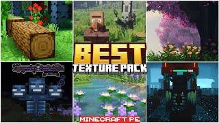 BEST TEXTURE PACKS for BEDROCK | MINECRAFT PE +1.21 #texturepack