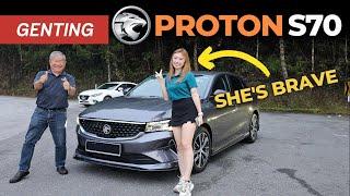 Brave Lady Riding Shotgun Up Genting with 2024 Proton S70! | YS Khong Driving