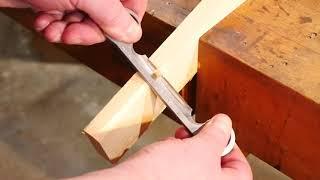 Using The Gramercy Tools Spoonmaker's Drawknife