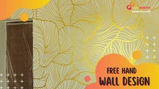 Abstract Free Hand Wall Art | AapkaPainter | Wall Painting