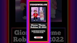 Giorno Theme Roblox ID 2023 / Latest WORKING January 2023 Roblox ID Codes