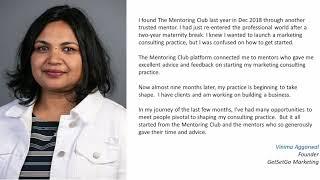 Vinima, Mentee Success Story - The Mentoring Club at Silicon Valley Tech Career Fair 2019