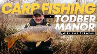 CARP FISHING at Todber Manor with Carp Angling Pro Rob Burgess! Mainline Baits Carp Fishing TV