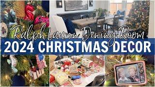 2024 CHRISTMAS DECORATE WITH ME | DINING ROOM | Ralph Lauren Inspired THE EVERYTHING ORNAMENT TREE!