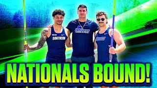 Nationals Bound! Nevan Burke 7m PR & Jordan Davis New meet record 78.60m