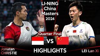 Jonatan CHRISTIE (INA) vs LEI Lan Xi (CHN) | China Masters 2024 Badminton