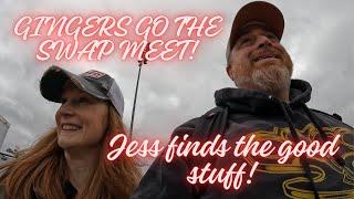 Gingers go the swap meet!!  Follow Jess through the Ty-rods Stafford swap meet! Treasures? You bet!