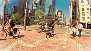 【4K】Toronto Central Waterfront New Streetcape【Walk along W - NEW Queens Quay Revitalization】2024 ON