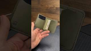 Making leather mini wallet “Bramble V2” #leathercraft