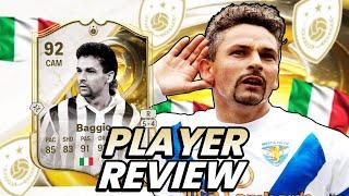 92 ULTIMATE SUCCESSION ICON BAGGIO SBC PLAYER REVIEW! FC 25 ULTIMATE TEAM