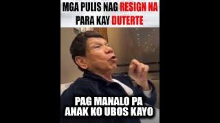 NAGKAGULO NA! MGA PULIS NAG IYAKAN AT NAG RESIGN PARA KAY DUTERTE!