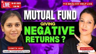 Is Your Mutual Fund Losing Money? You must listen to this. | B Wealthy Help Live