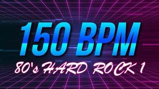 150 BPM - 80's Hard Rock - 4/4 Drum Track - Metronome - Drum Beat