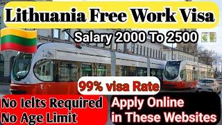 Free work visa Lithuania // Apply online in these websites