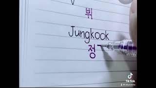 How to write BTS members’ names in Korean (Stage Names)