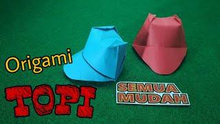 Cara Membuat Topi dari Kertas Origami || How to Make Hats from Origami Paper || 如何用折纸制作帽子