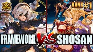 GBVSR  FrameWork (2B) vs Shosan (Zeta)  High Level Gameplay