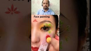 SMUDGE-PROOF MAGIC: Waterproof Face Painting with White Eyeliner #youtubeshorts #facepainting