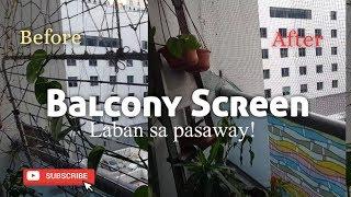 How to Fix Screen in Balcony? / DIY / Claudine G.