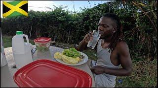 Roast bread fruit and sailfish with coconut water Jamaican style #jamaica