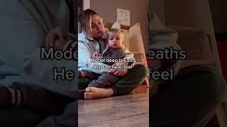 REAL example of gentle parenting a toddler meltdown, while holding a boundary! This is SO HARD!