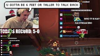 xQc says Kai Cenat Has to be 6 Feet or Taller to "Talk Sh*t to Him"