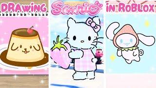 Drawing Sanrio in Every Art Game on Roblox... AGAIN!