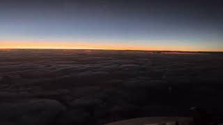 Beauty of sky during climbing from qeshm city toward tehran at night from fokker f100 cockpit.(IRAN)
