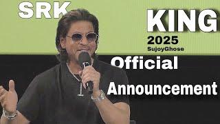 SRK Official Announcement King His Next Film.