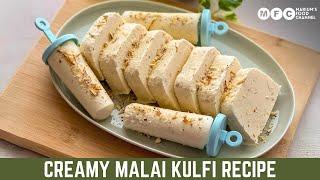 Homemade Malai Kulfi Recipe | Only 3 Ingredients kulfi  Easy badam kulfi Icecream Healthy & Hygienic