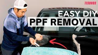 How To Remove Paint Protection Film (PPF) At Home Fast - DIY Tips - TESBROS