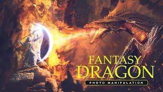 Dragon Photo Manipulation tutorial | Photoshop art |